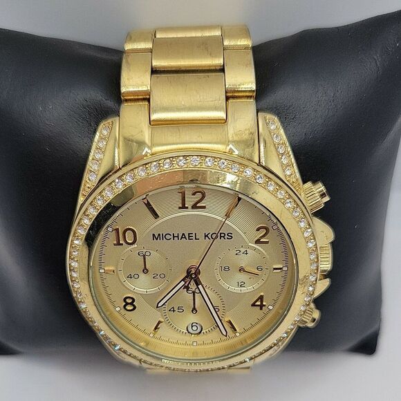 MICHAEL KORS Blair MK5166 Women's Gold Stainless Steel Analog Dial Watch AM233 - Picture 5 of 11